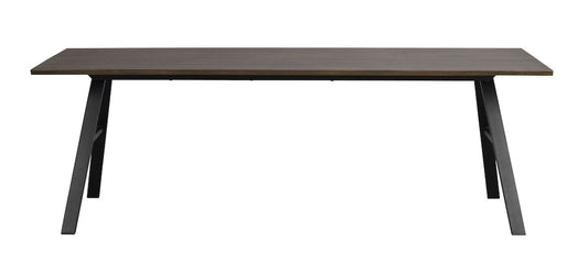 Rowico | Brigham matbord 220x90 brun vildek/svart met Default Title