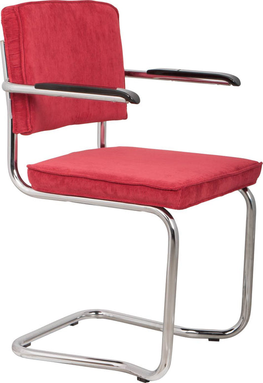 Zuiver | ARMCHAIR RIDGE KINK RIB RED 21A Default Title