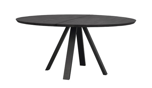 Rowico | Carradale matbord Ø150 svart ek/V-ben svart met Default Title