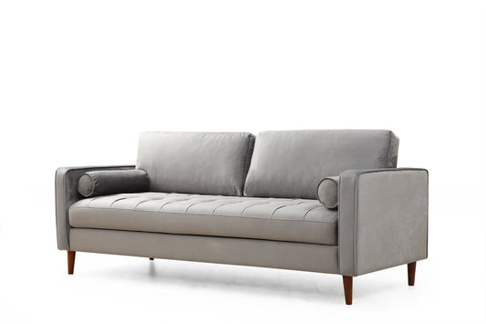 Rom - Lysegrå - 3-sæders sofa