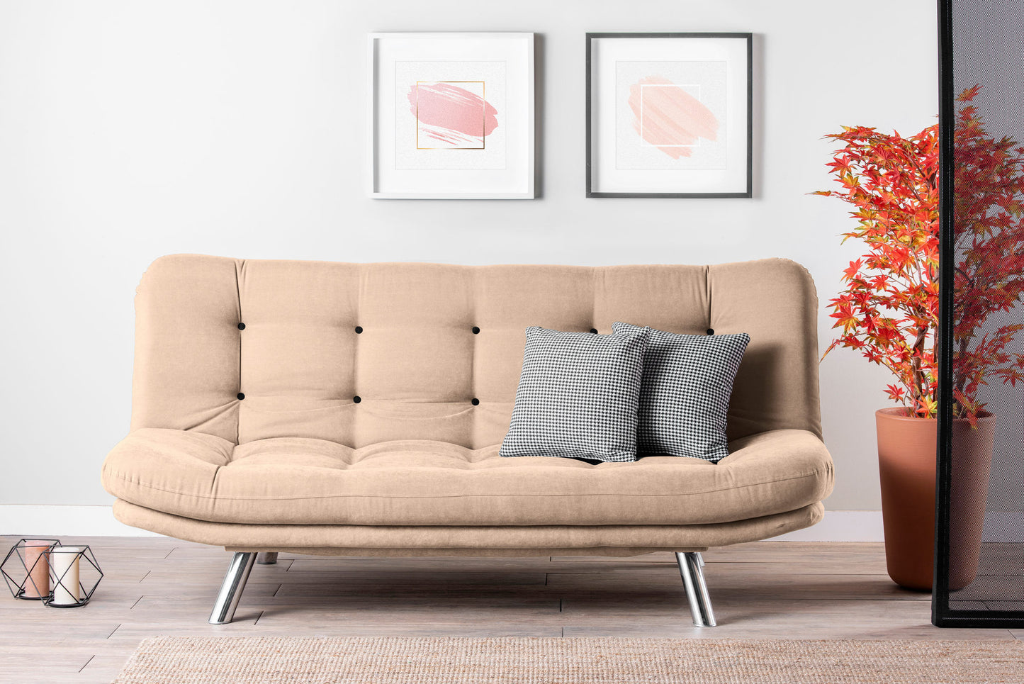 Misa Sovesofa - Creme - 3-Pad Sovesofa