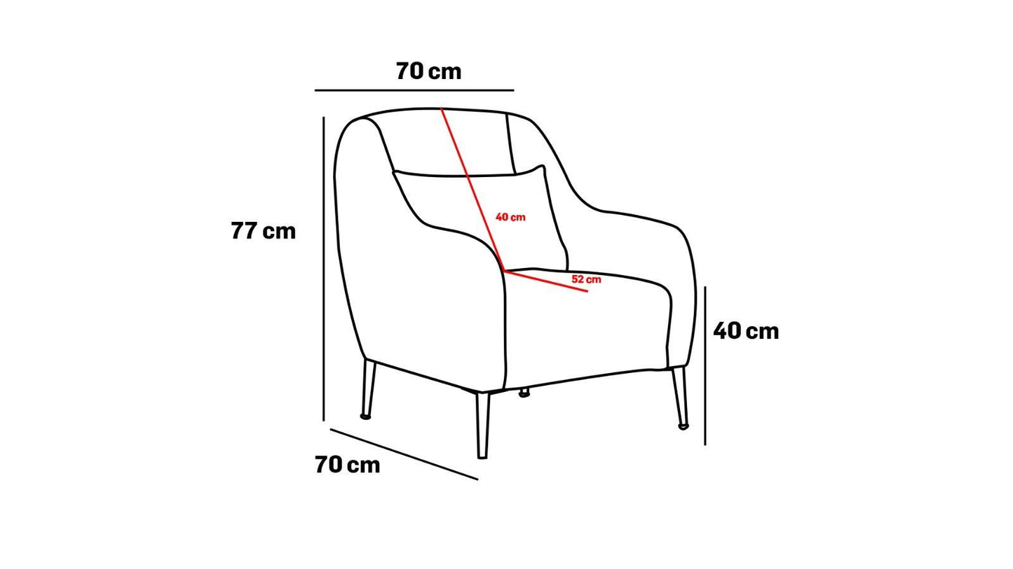 Simena - Beige - 1-sædet sofa