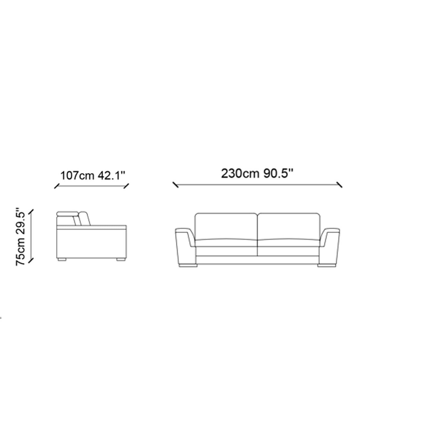 Mardini - 3-sæders sofa