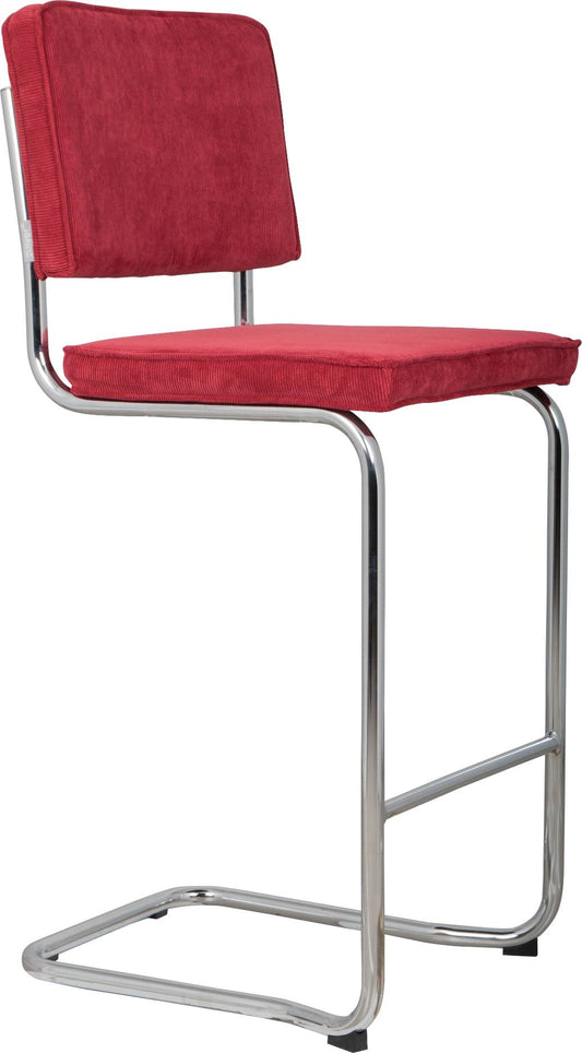 Zuiver | BARSTOOL RIDGE KINK RIB RED 21A Default Title