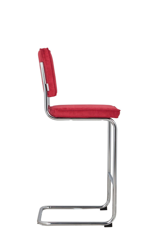 Zuiver | BARSTOOL RIDGE RIB RED 21A Default Title