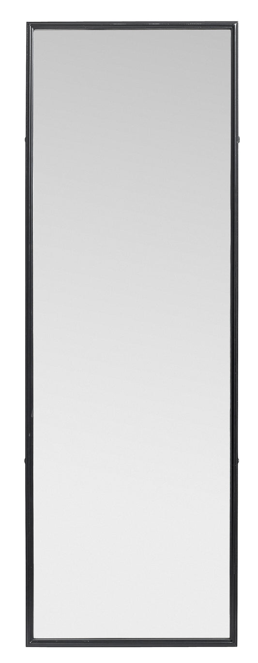 DOWNTOWN spejl med jernramme - h150 cm - sort