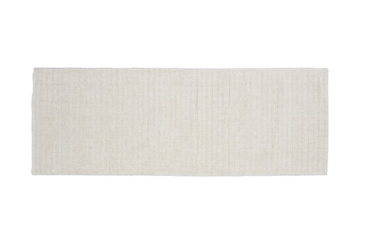 Milton - Gulvtæppe, Uld/polyester/bomuld - 200*70, Rektangulær, Hvid