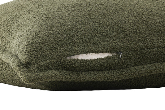 Tuva - Pudebetræk, Teddy fur - Mørkegrøn