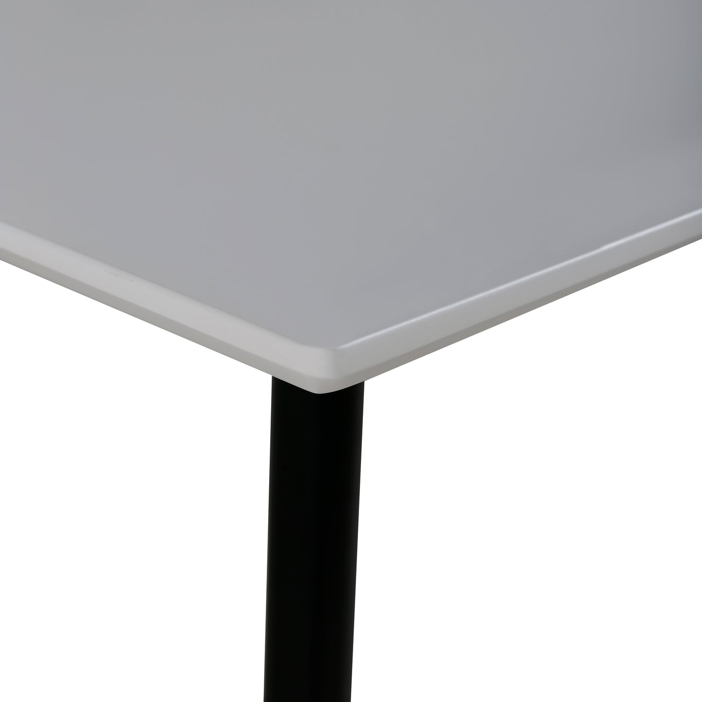 Polar Spisebord, 75*75cm - Hvid / Sorte ben