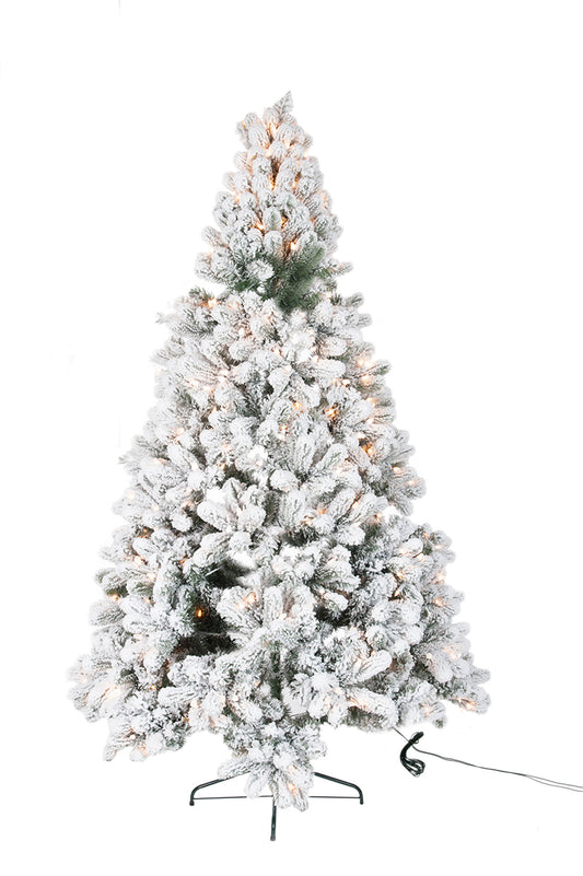 Juletræ+led sn plast grn/wh