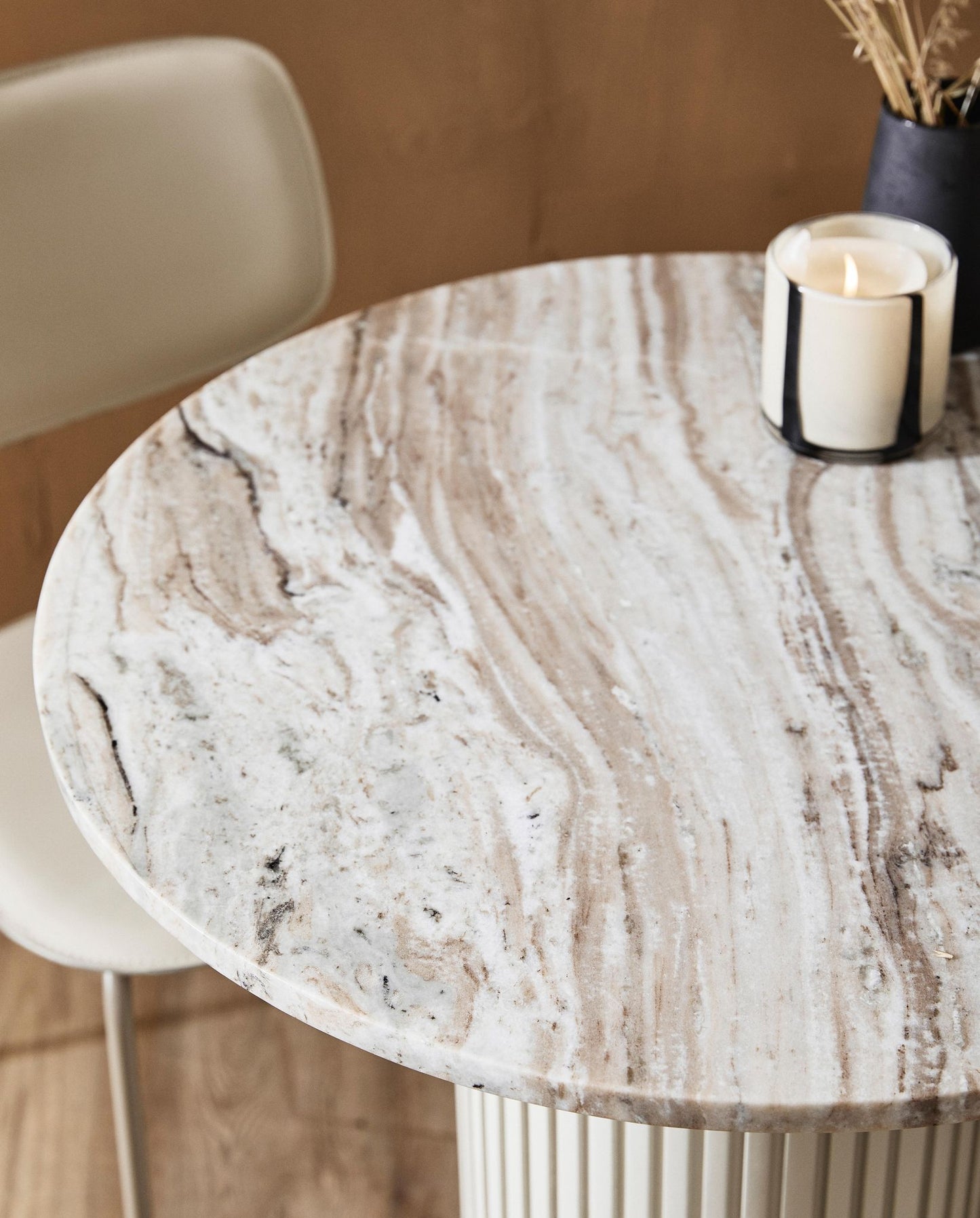 ERIE cafe table - ivory marble top