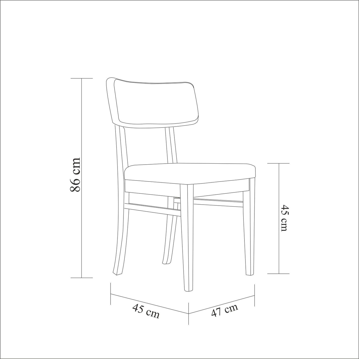 Madison - Sæt med bord og stole (5 stykker)