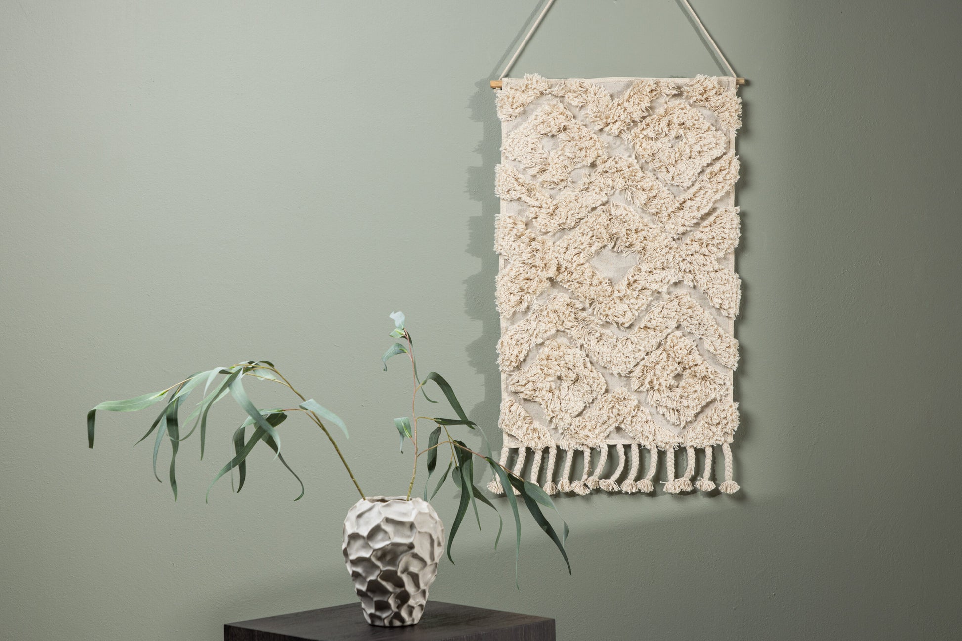 Hilda Wall Hanging Cotton - 50*80-  -Rectangular-Offwhite-2
