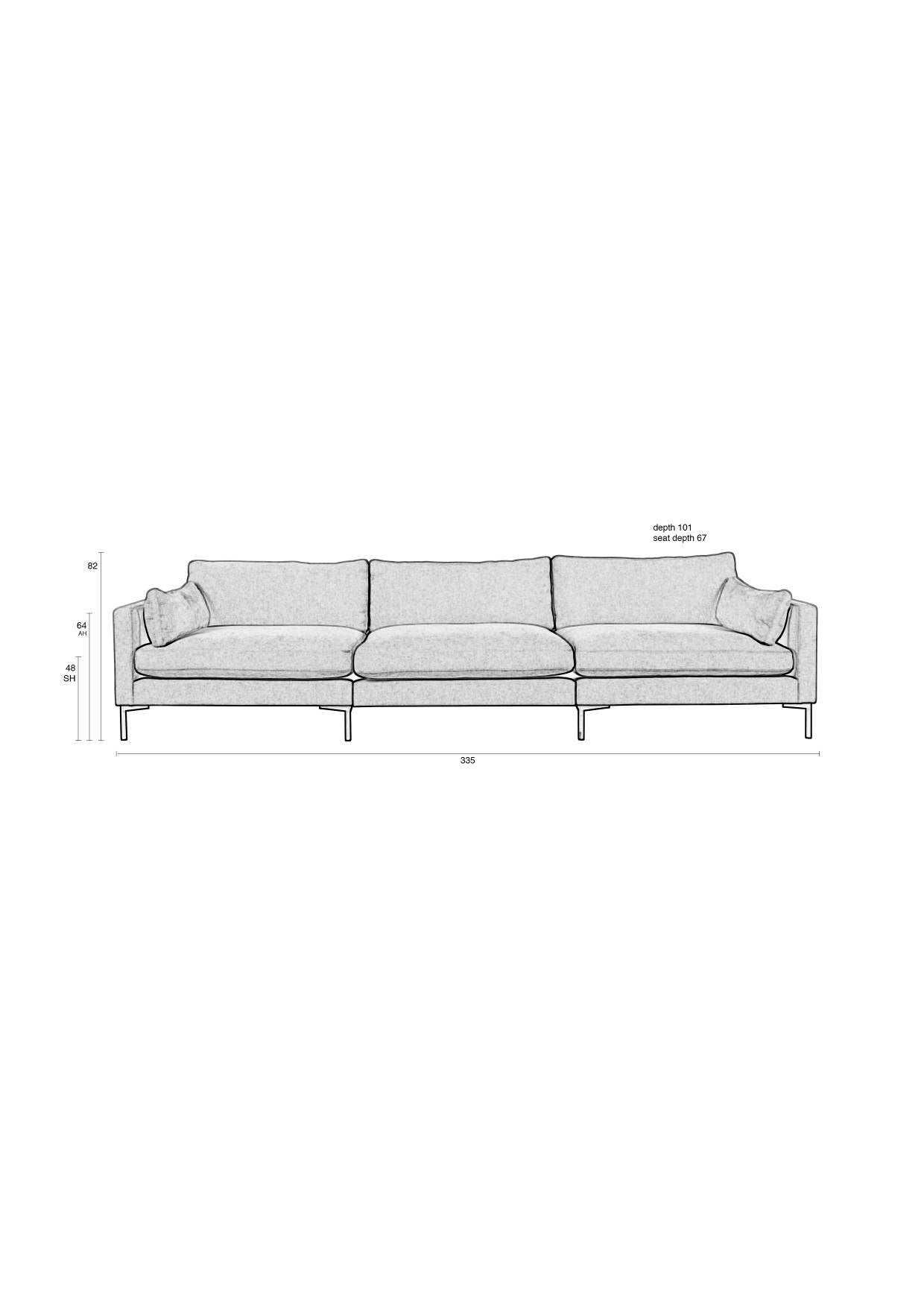 Zuiver | SOFA SUMMER 4,5-SEATER COFFEE Default Title