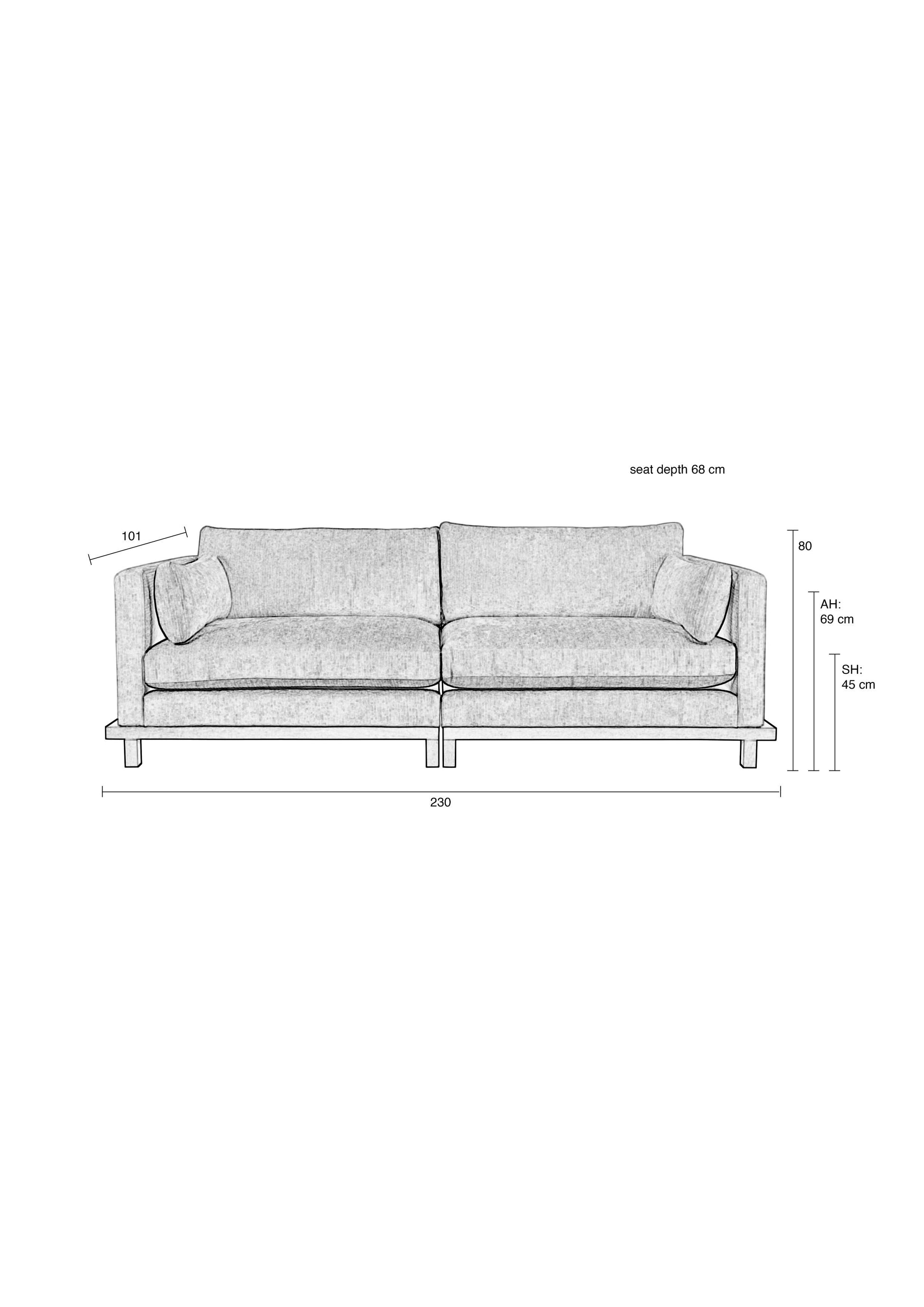 Zuiver | SOFA BLOSSOM 3-SEATER MOSS Default Title