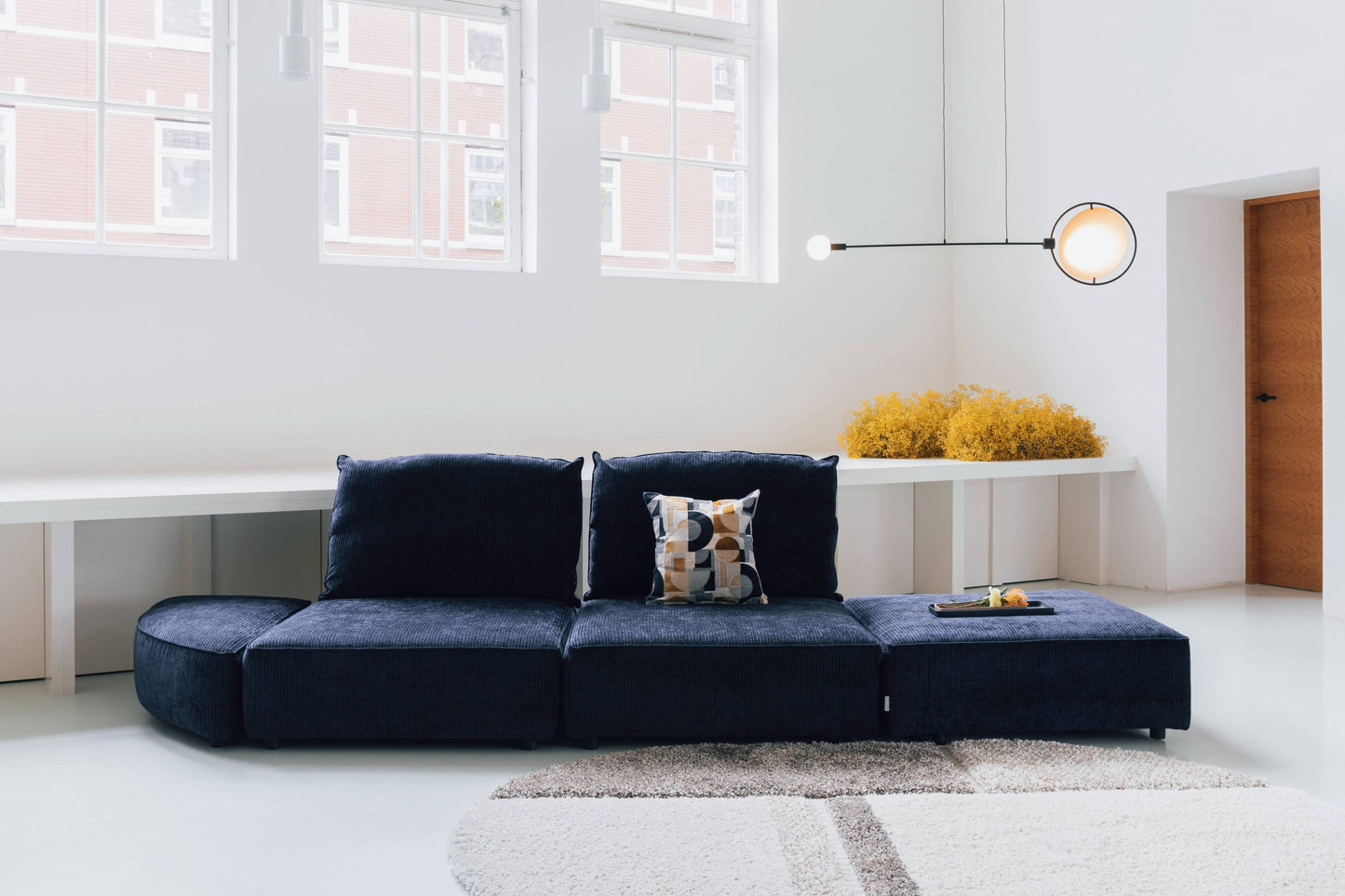 Zuiver | SOFA ELEMENT HUNTER 1,5-SEATER WITH BACK NAVY Default Title