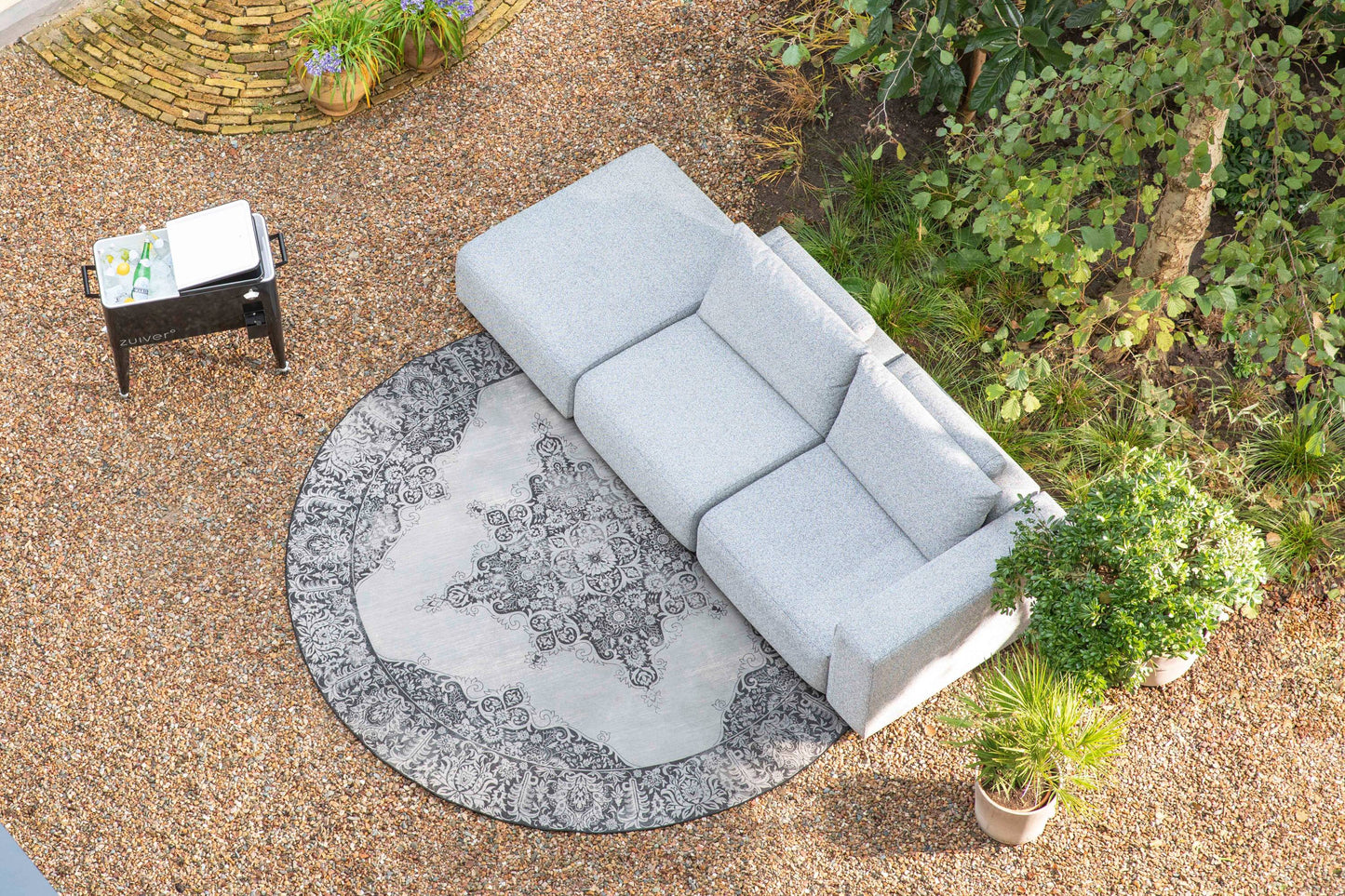 Zuiver | OUTDOOR SOFA BREEZE 3-SEATER RIGHT GREY Default Title