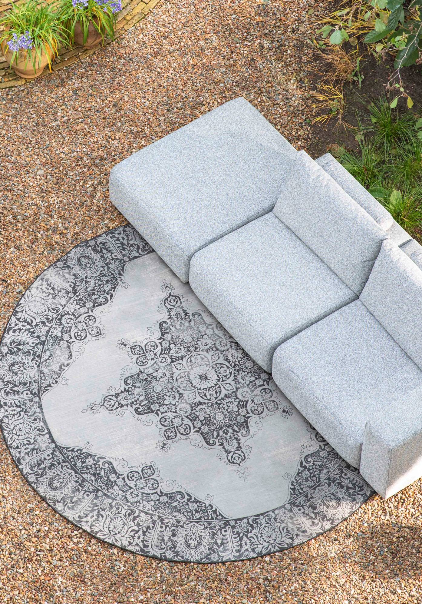Zuiver | OUTDOOR SOFA BREEZE 3-SEATER RIGHT GREY Default Title