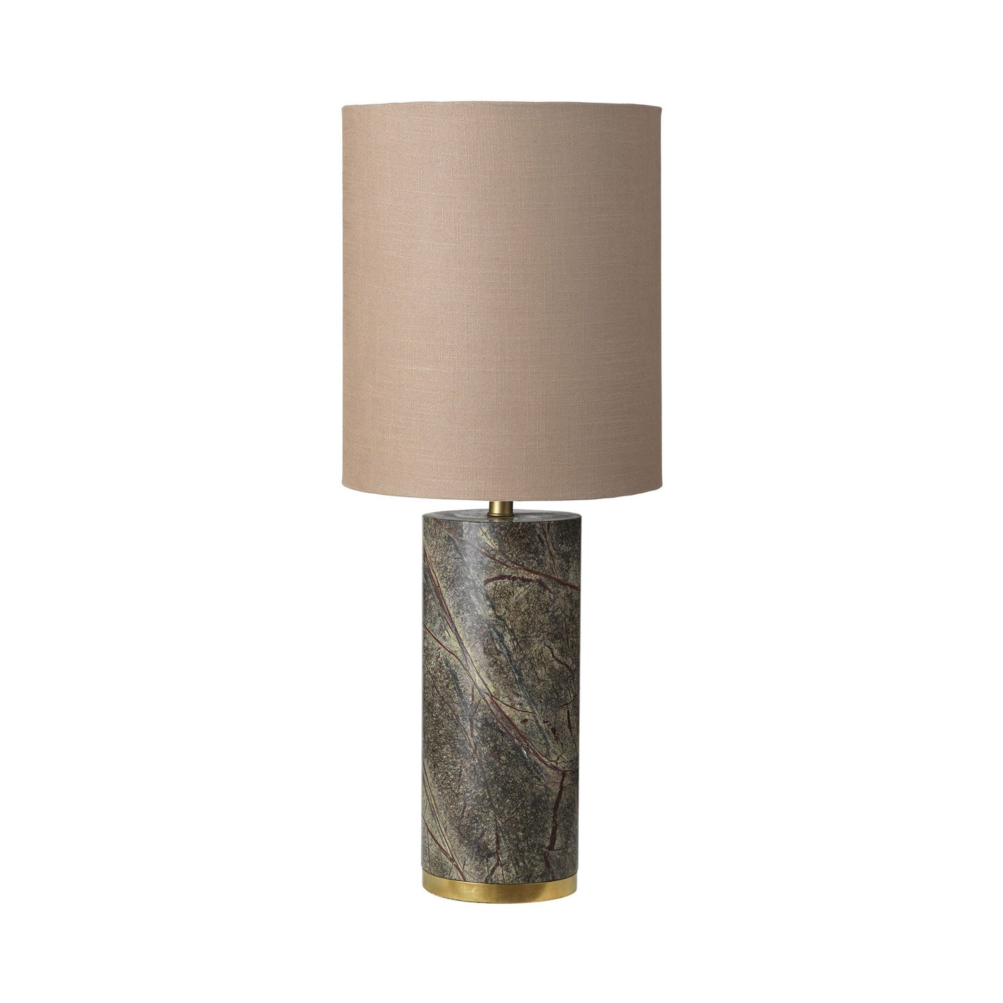 Ella Marble Lamp Forest Green w. Taupe shade