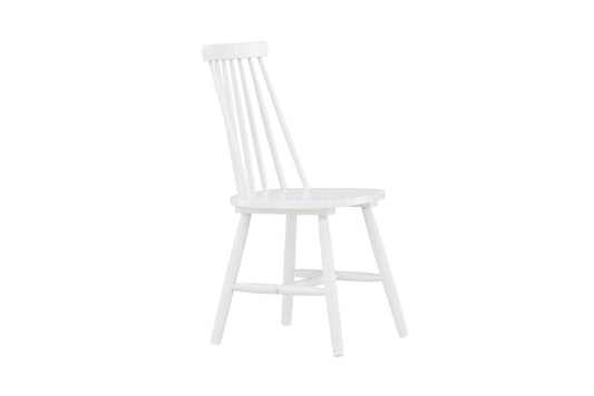 Lönneberga Spisebordsstol - Hvid Solid Gummitræ