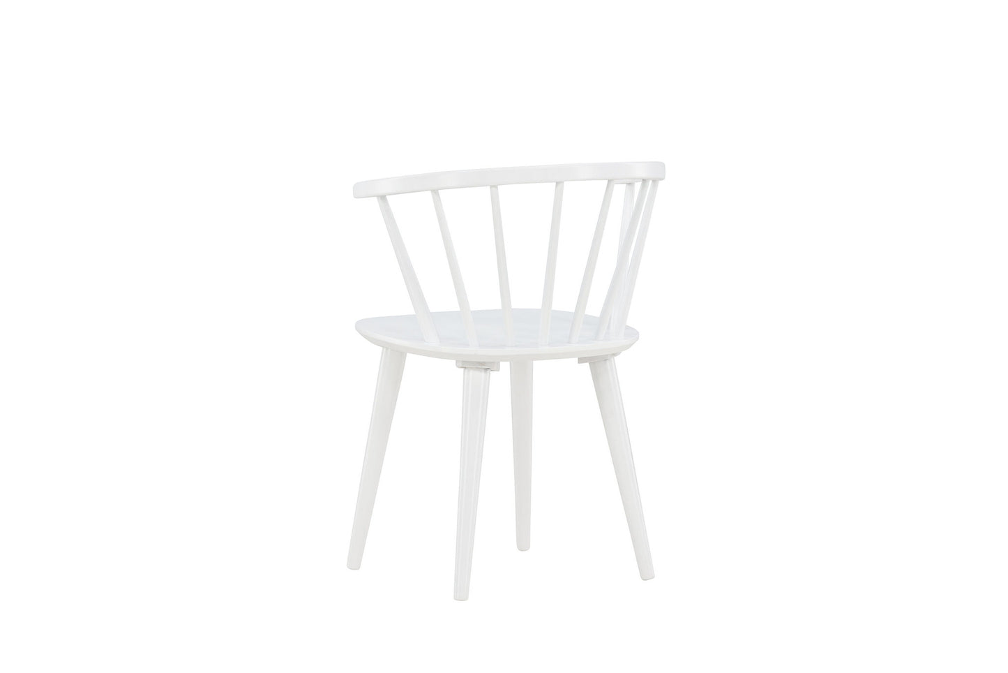 Bobby Spisebordsstol - Hvid Solid Gummitræ