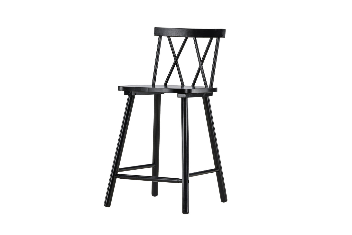 Mollöström Bar Chair - Black / Black Wood