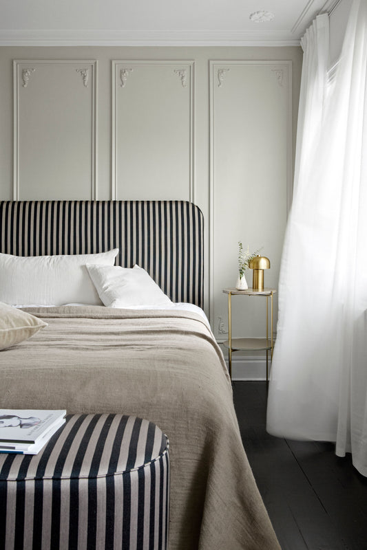 Luxury Rustic Linen Bedspread - ALPACA