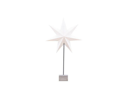 Grövelfjäll 40cm - Bordlampe - Sort / Hvid Papir