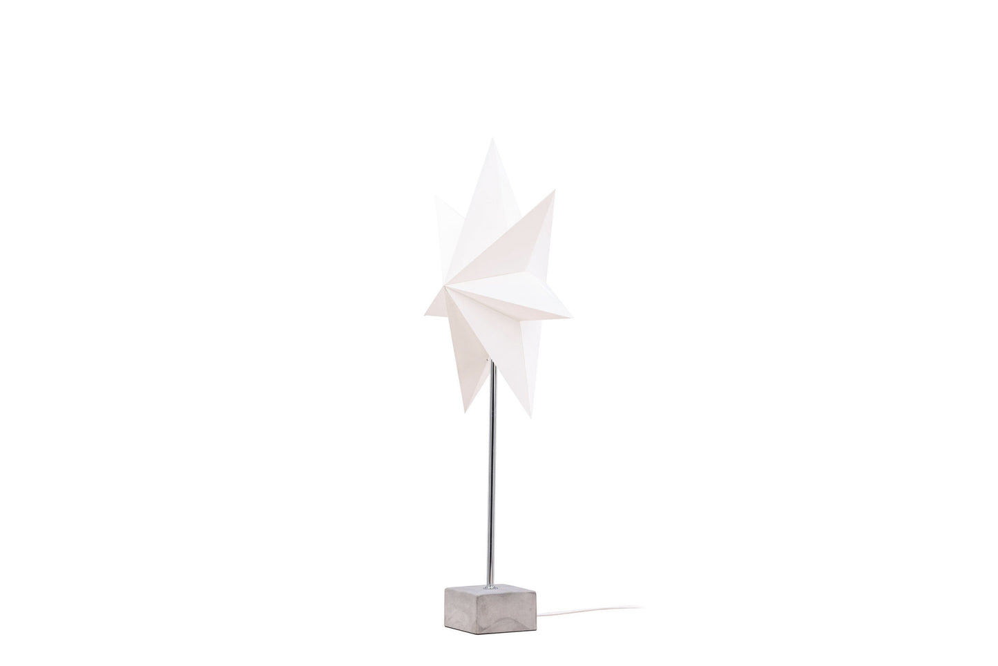 Grövelfjäll 40cm - Bordlampe - Sort / Hvid Papir