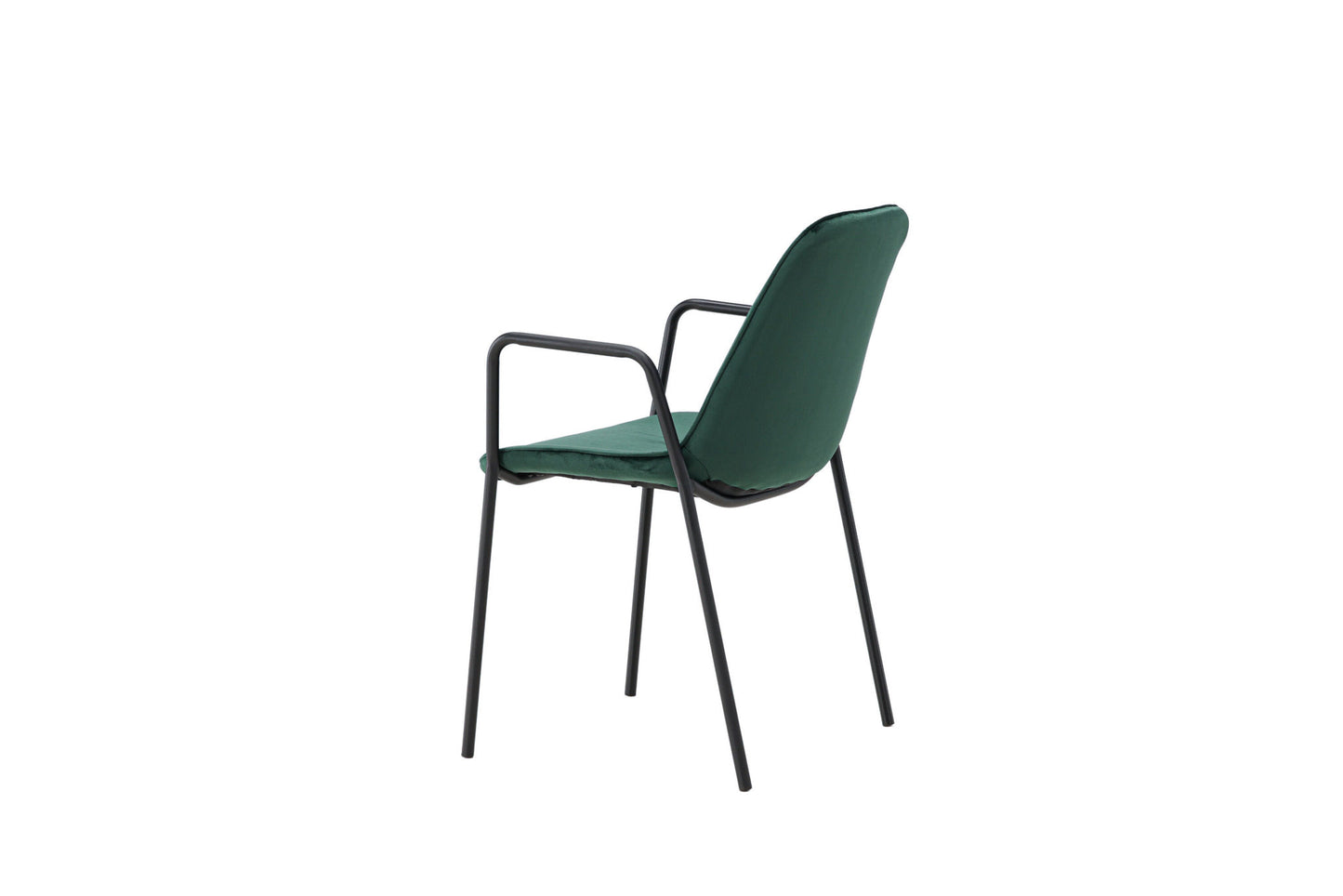 Klädesholmen Dining Chair - Black / Dark Green Velvet