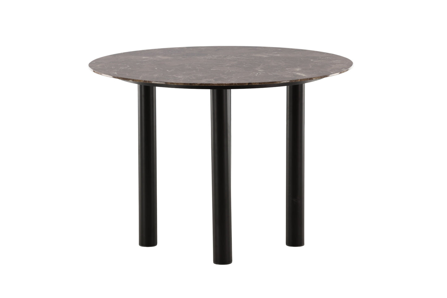 Havsten Dining Table - Black / Dark Brown marble