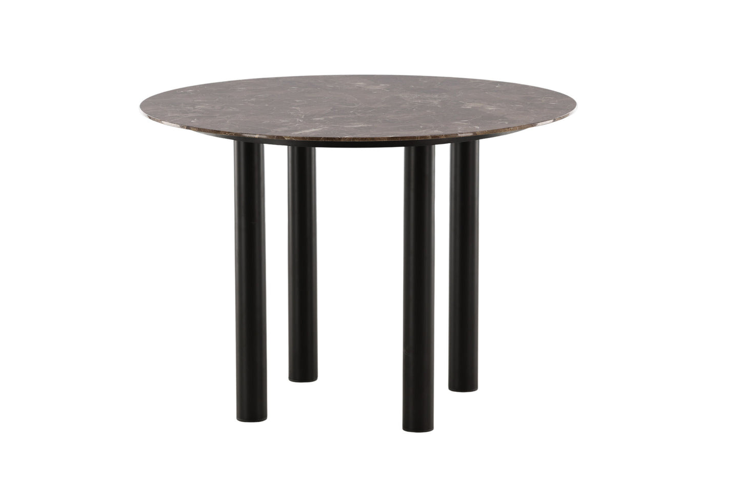 Havsten Dining Table - Black / Dark Brown marble