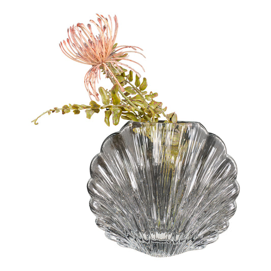 Vase - Vase i mundblæst glas, klar, 20x9,5x17 cm