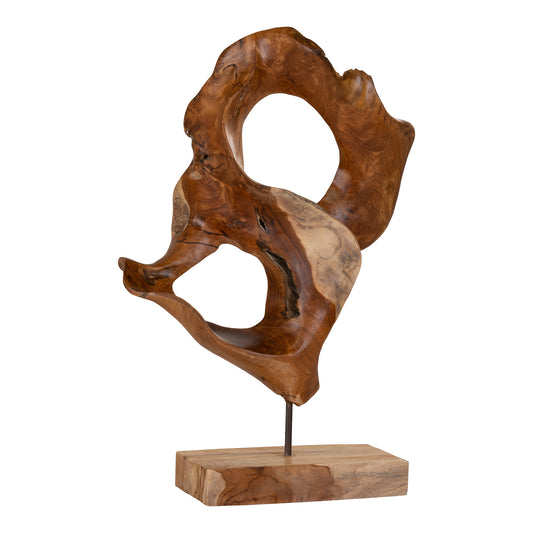Donato Teak Skulptur - Skulptur i teaktræ 30x20x60 cm