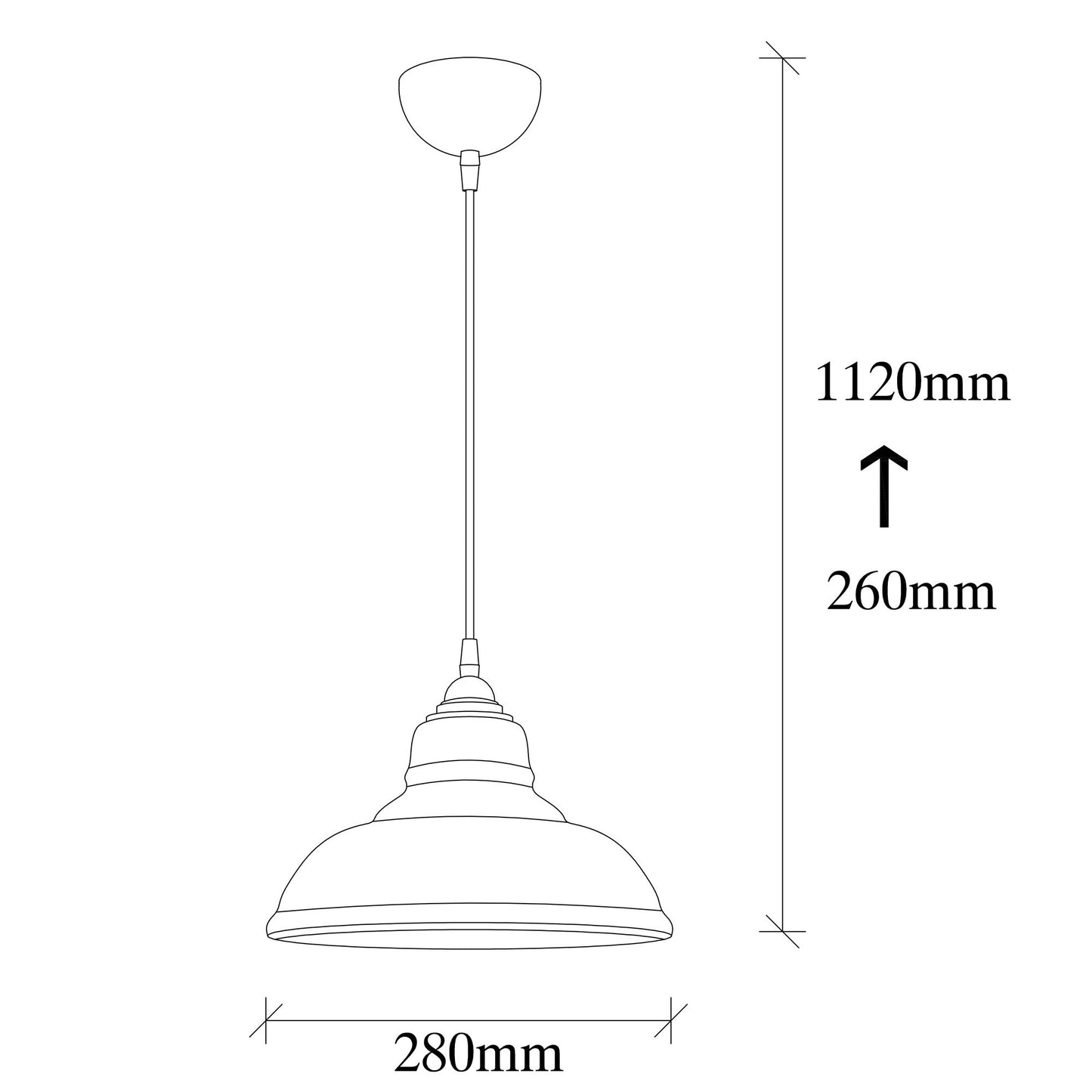 Loftlampe Dilberay - 327 - Sort