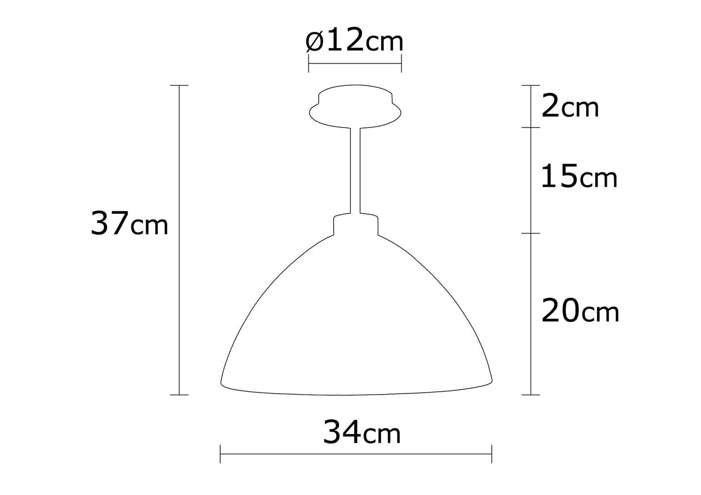 Loftlampe Bergama - 147 - Sølvfarvet