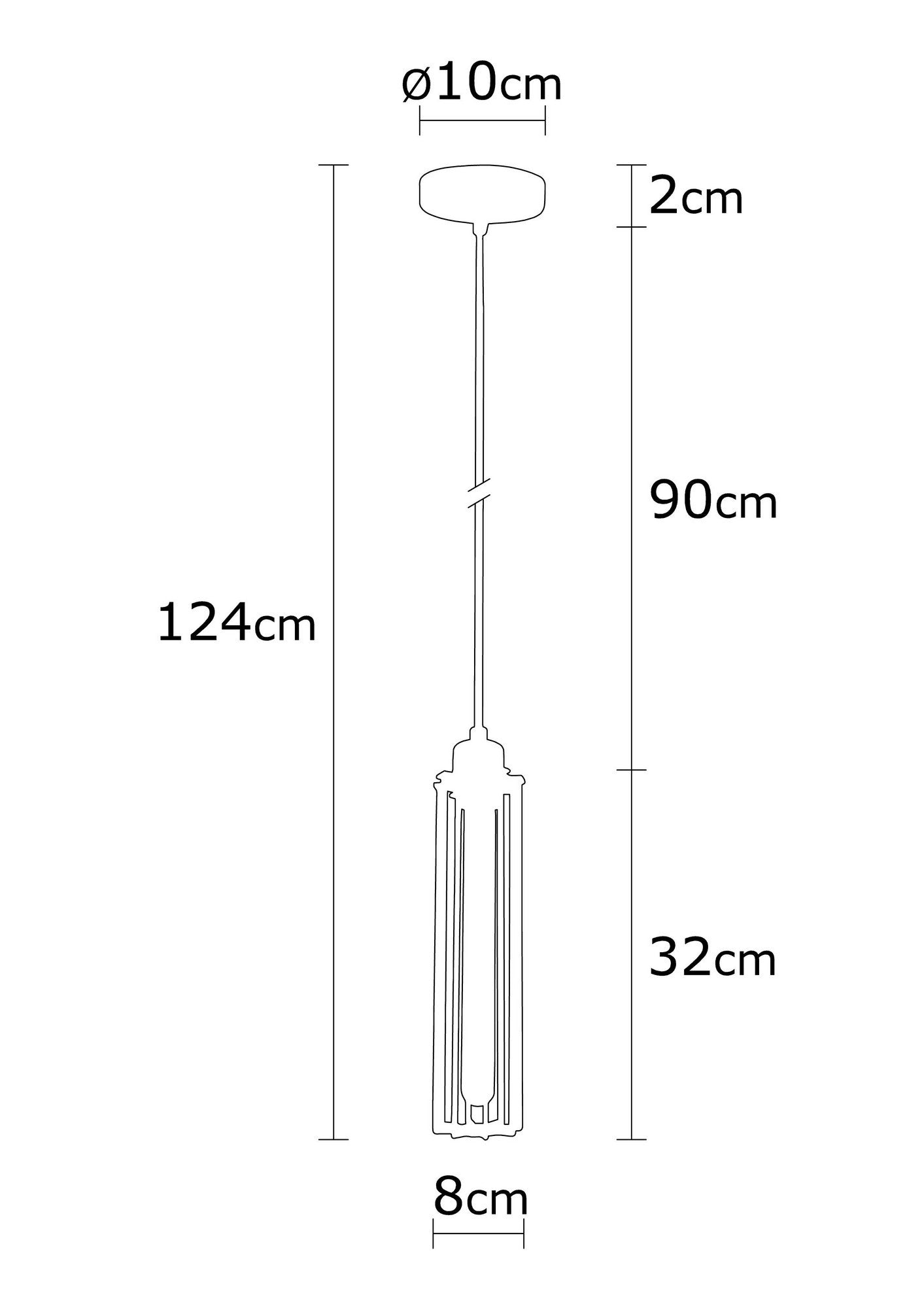 Loftlampe Likya - 1003 - Sort
