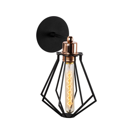 Væglampe Oylat - 1042 - Sort og kobberfarvet