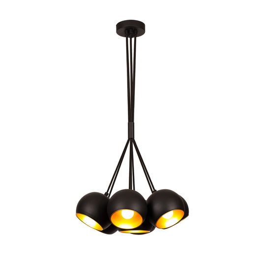 Loftlampe Sivani - 630 - Sort og guldfarvet