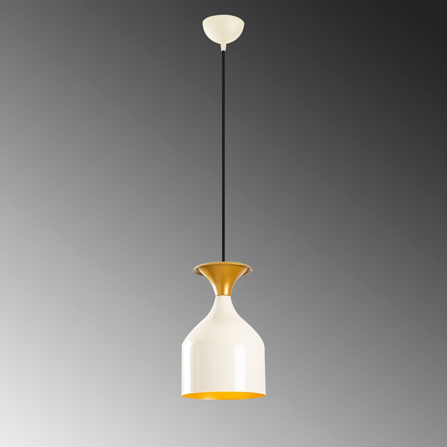 Loftlampe Sivani - 824 - Hvid og guldfarvet