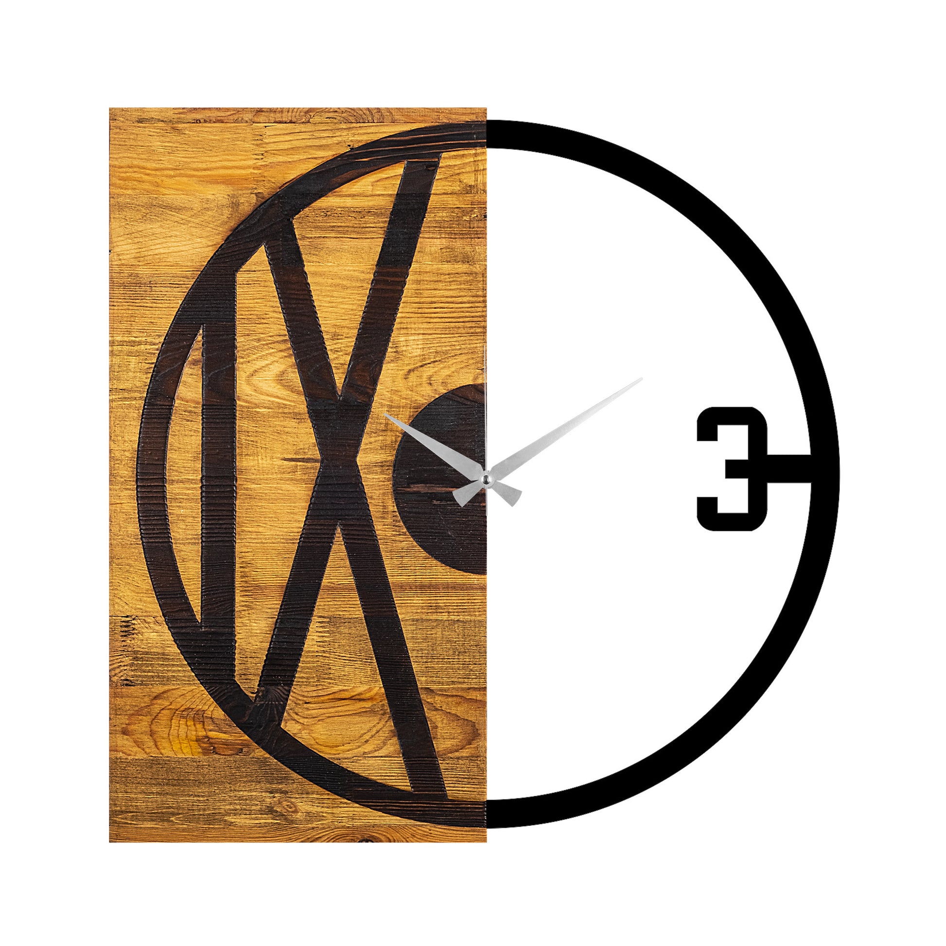 TAKK Wooden Clock 24 - NordlyHome.dk
