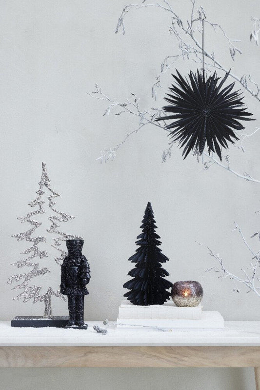 Lavola juletræsfigur 48,5 cm sølv