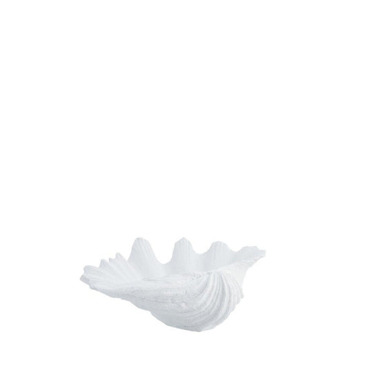Shella dekorationskål B17,8 cm. hvid