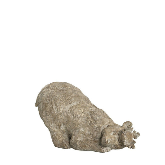 Sebina isbjørn 11,5 cm antik lys guld