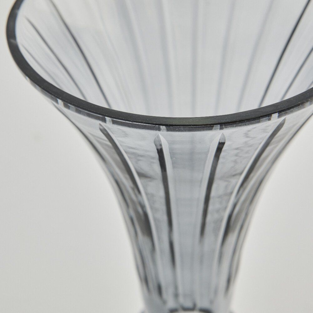 Ciselle vase H31 cm. mørkegrå