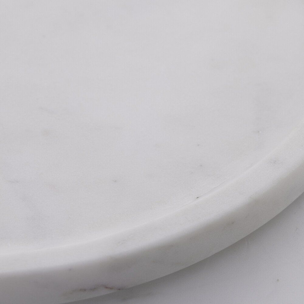 Ellia marmorfad Ø25 cm. hvid