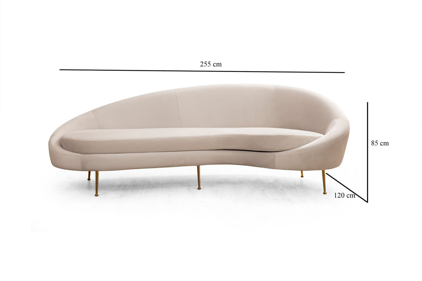 3-sæders sofa - Eses Right - Beige