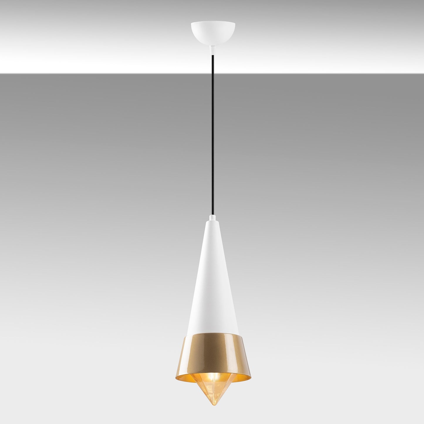 Loftlampe Dodo - 2532 - Hvid og guldfarvet