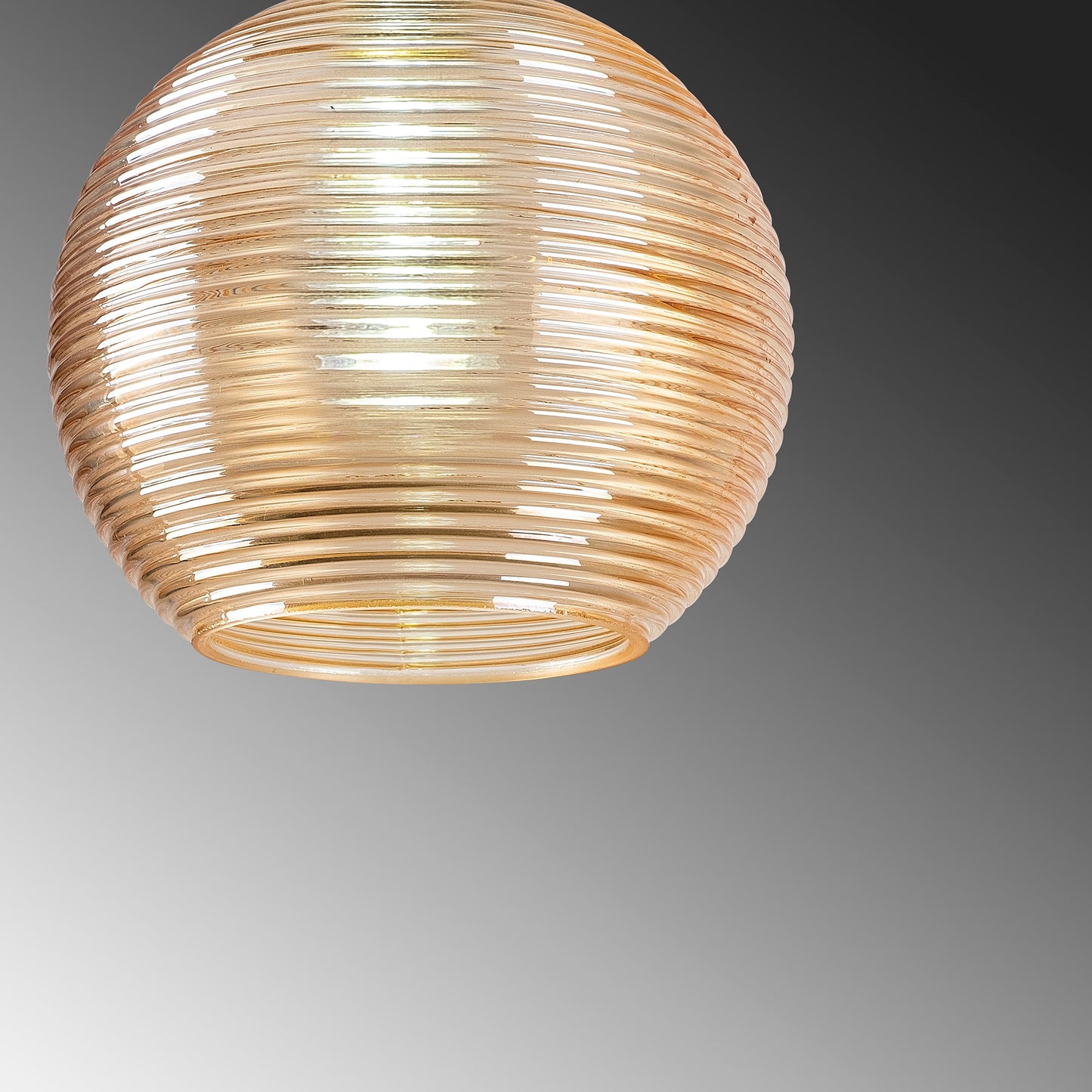 Loftlampe Muzo Adar pendel - 2135 - Messingfarvet Glas
