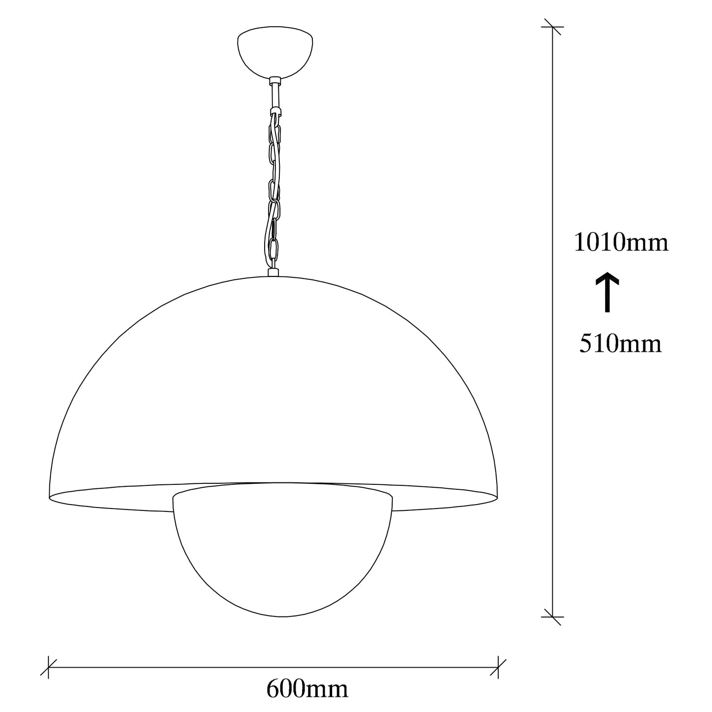 Loftlampe Yanigara - 2691 - Sort